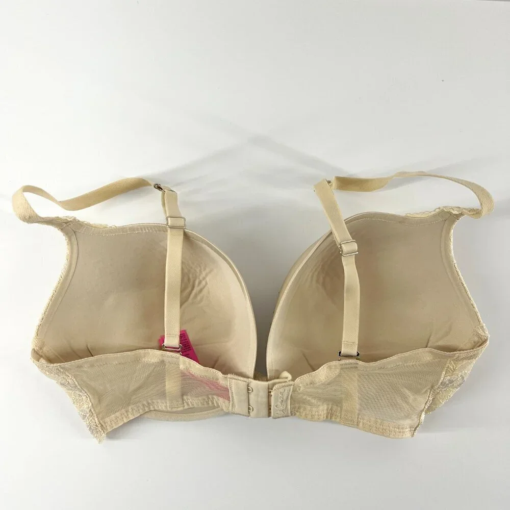 La Senza Beyond Sexy Cream Lace & Rhinestone Bra Sz 34 DD - Picture 2 of 11